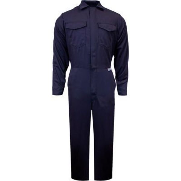 National Safety Apparel ArcGuard 8 cal UltraSoft Flame Resistant Coverall, LG x 32, Navy,  C88UJLG32